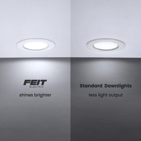 Feit Enhance Frost White 7.5 in. W Aluminum LED Dimmable Recessed Downlight 14.3 W