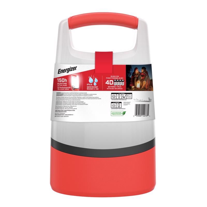 Energizer 1200 lm Red/White LED Standing Lantern