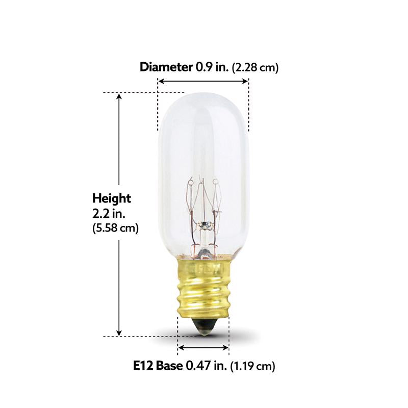 Feit 40 W T7 Appliance Incandescent Bulb E17 (Intermediate) Soft White 1 pk