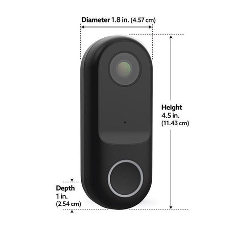 Feit Smart Home Black Plastic Wired Smart-Enabled Video Doorbell