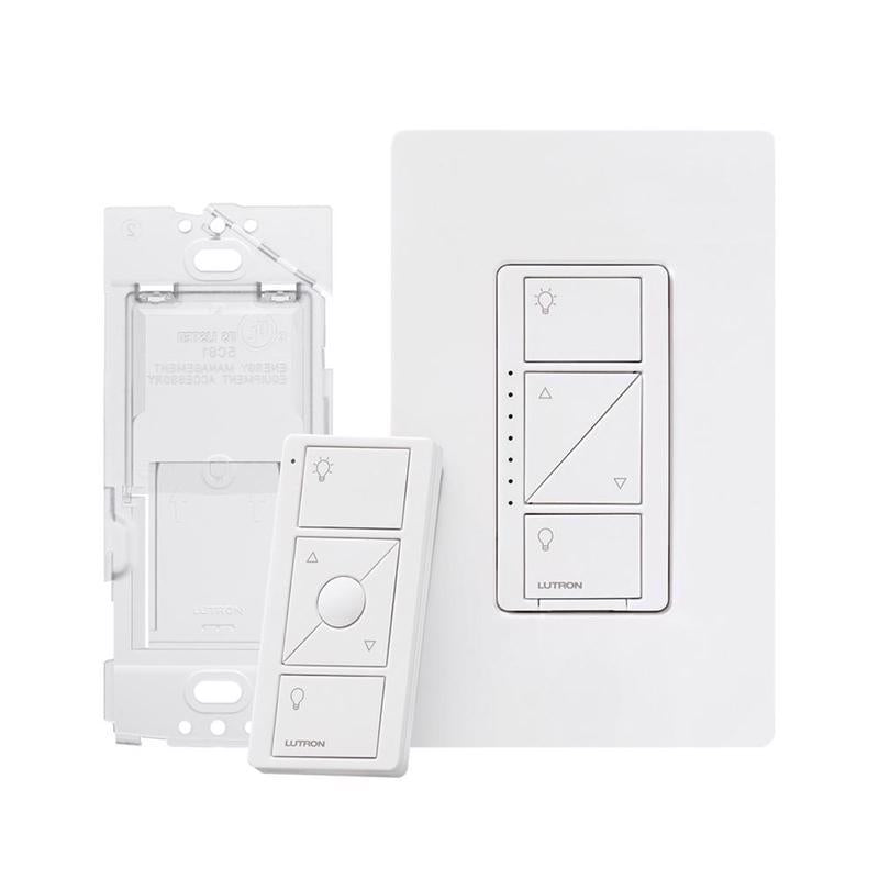Lutron Caseta White 150 W 3-Way Smart-Enabled Dimmer Switch w/Remote Control 1 pk
