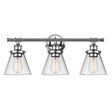 Globe Electric Parker 3-Light Chrome Wall Sconce