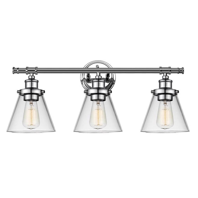 Globe Electric Parker 3-Light Chrome Wall Sconce