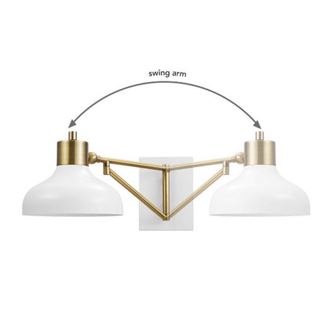 Globe Electric Berkeley 1-Light Polished Brass Wall Sconce