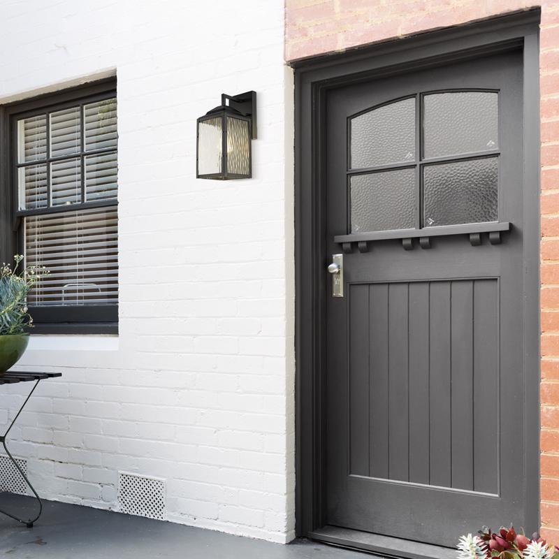 Globe Electric Miller 1-Light Black Downlight Wall Sconce