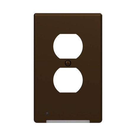 Westek LumiCover Aged Bronze 2 gang Plastic Duplex Nightlight Wall Plate 1 pk