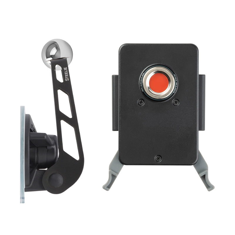 Nite Ize Squeeze Black/Gray Phone Mount Windshield Kit For MagSafe Phones, Cases and Wireless Charge, Pack of 3