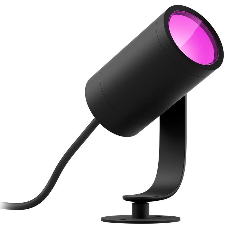 Philips Hue Matte Black Low Voltage 8 W LED Smart-Enabled Spotlight 1 pk