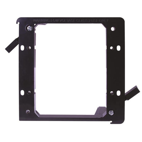 Vanco Old Work Rectangle PVC 2 gang Low Voltage Mounting Bracket Black