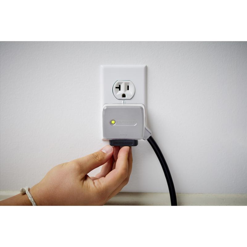 Charg 10 ft. L 7 outlets Surge Protector Black 1000 J