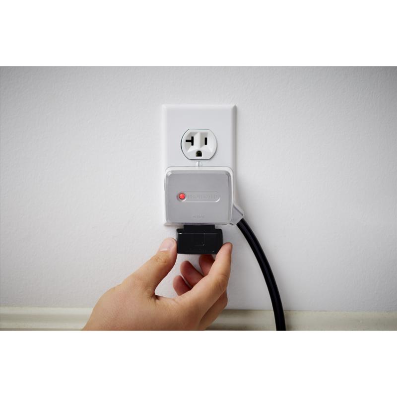 Charg 10 ft. L 7 outlets Power Strip with USB Ports White 1000 J