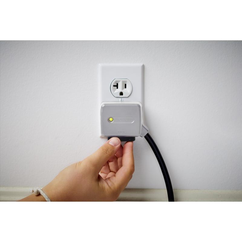 Charg 10 ft. L 7 outlets Power Strip with USB Ports White 1000 J