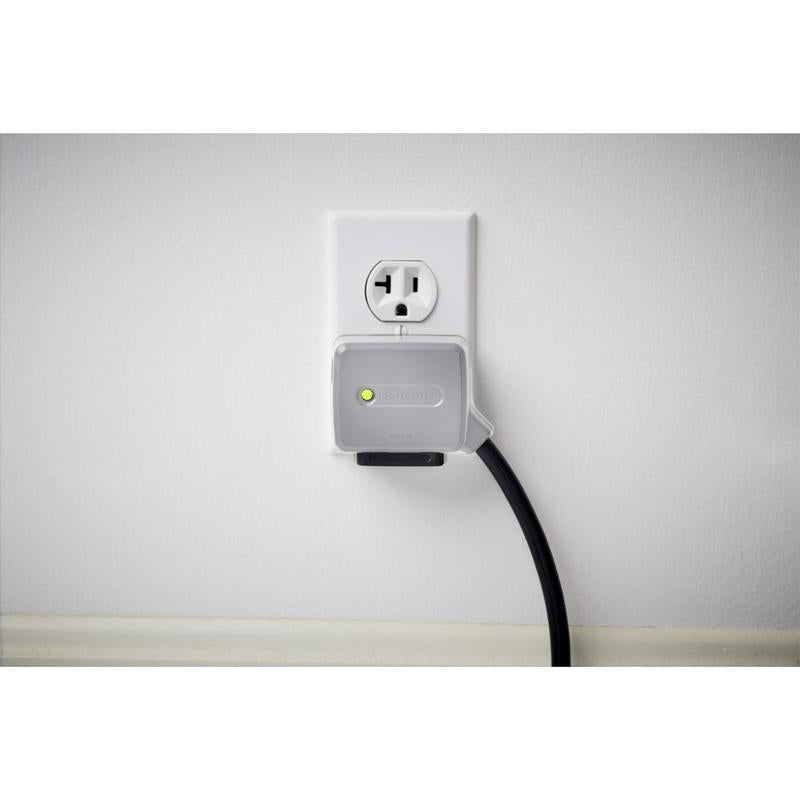 Charg 10 ft. L 6 outlets Power Strip w/Surge Protection Black 1000 J