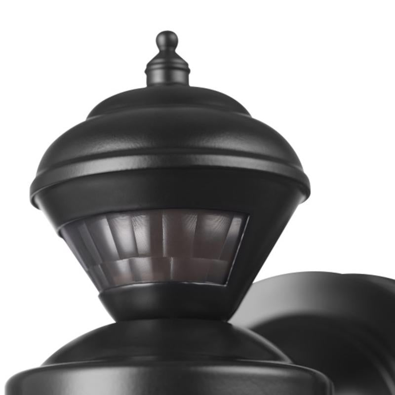 Globe Electric Franklin Matte Black Motion-Sensing LED Wall Lantern