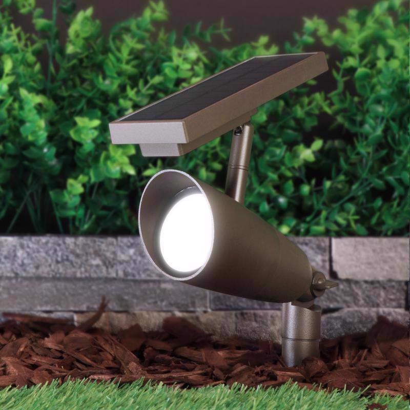 Feit OneSync Bronze Solar Powered/Remote LED Spotlight 2 pk