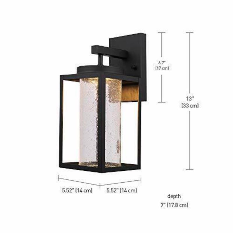 Globe Electric Capulet 1-Light Matte Black Wall Sconce