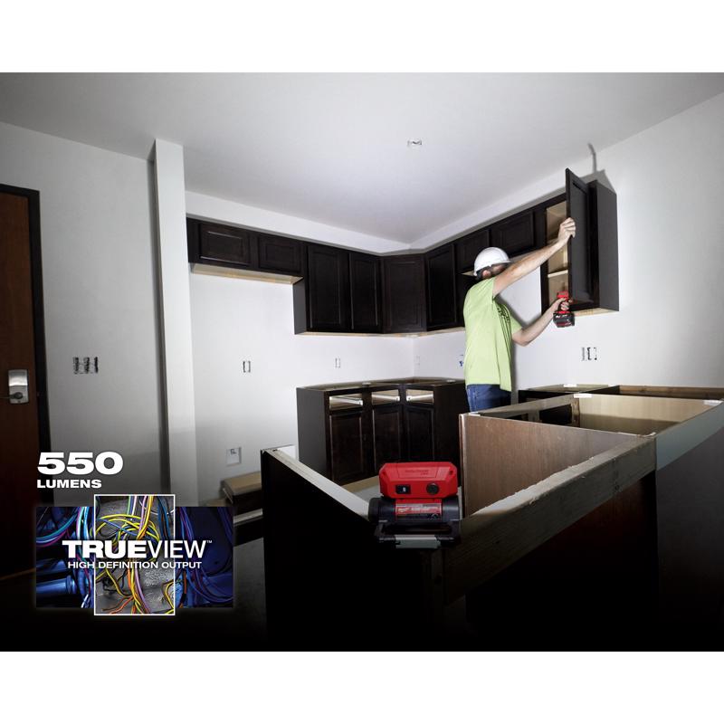 Milwaukee 550 lm Black/Red LED Work Light