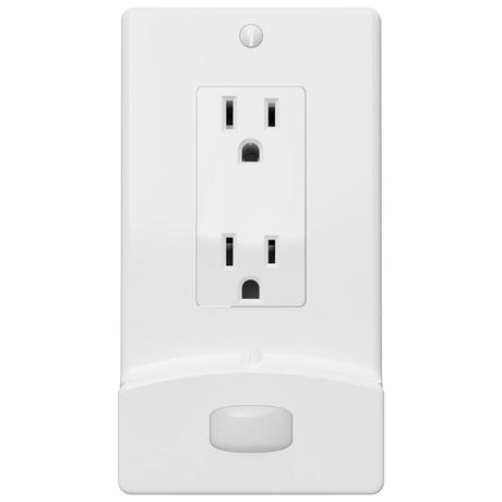 Westek LumiCover Motion Activated White 1 gang Plastic Decorator Nightlight Wall Plate 1 pk