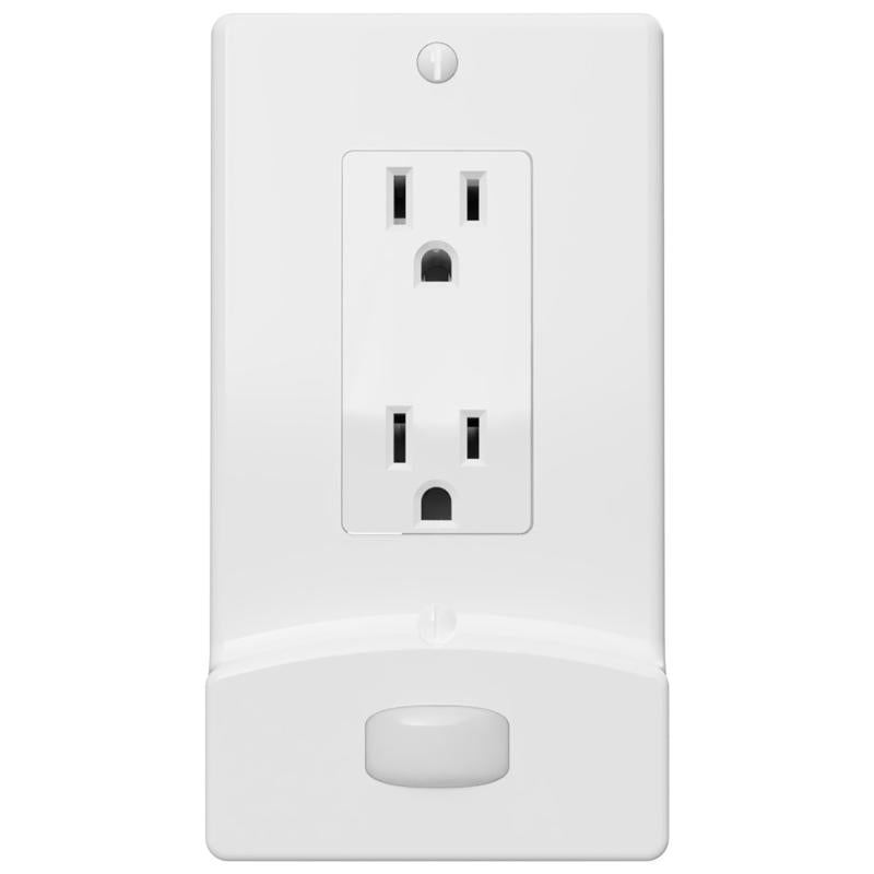 Westek LumiCover Motion Activated White 1 gang Plastic Decorator Nightlight Wall Plate 1 pk