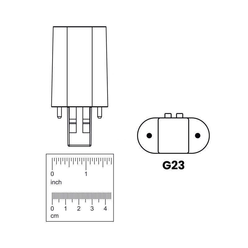 Feit Linear PL G23 LED Tube Light Soft White 9 Watt Equivalence 1 pk