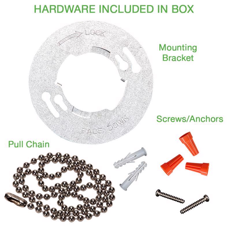 ETI 3.68 in. H X 10 in. W X 10 in. L White Ceiling Light