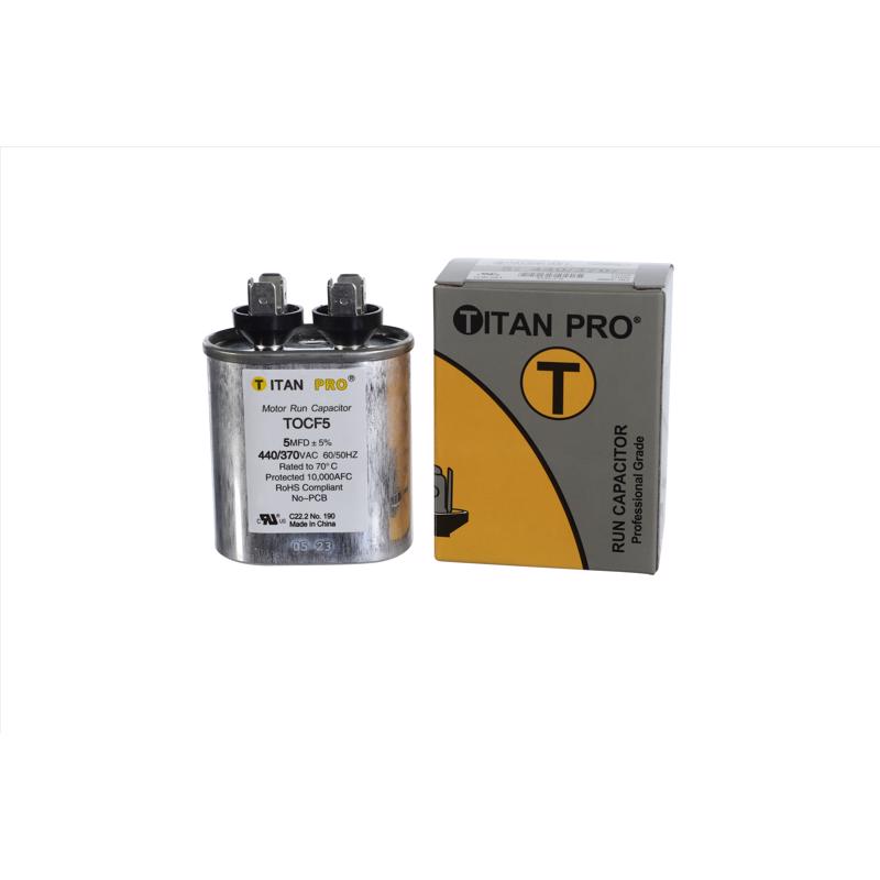 Titan Pro 5 MFD 440 V Oval Run Capacitor