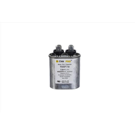 Titan Pro 7.5 MFD 440 V Oval Run Capacitor