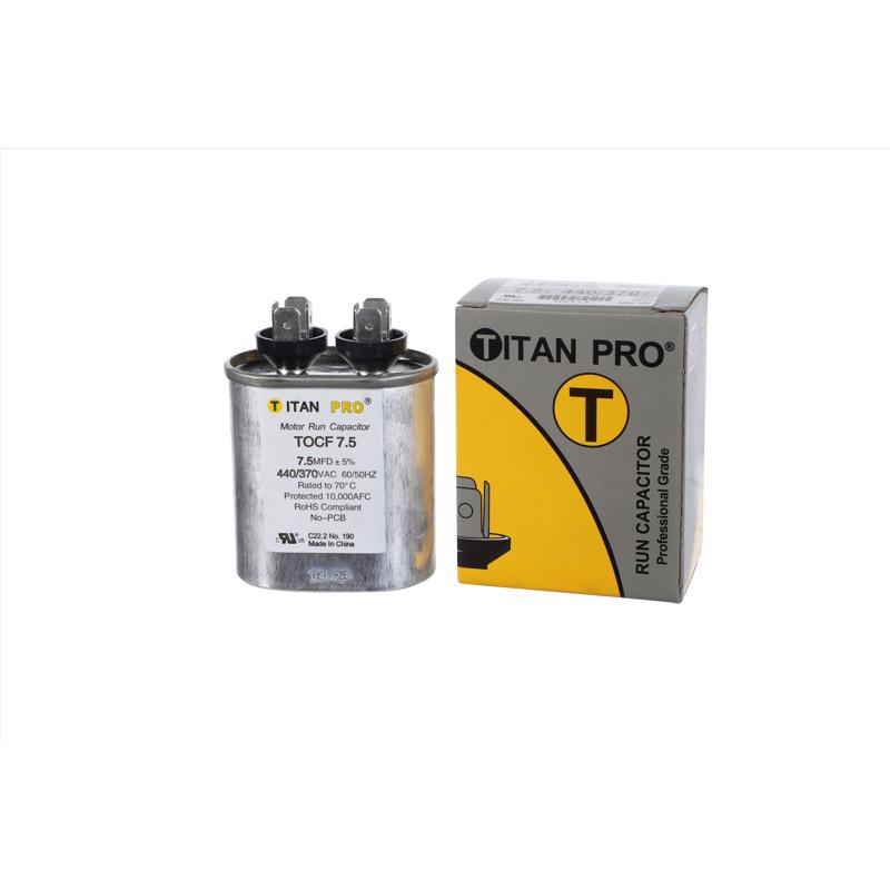 Titan Pro 7.5 MFD 440 V Oval Run Capacitor