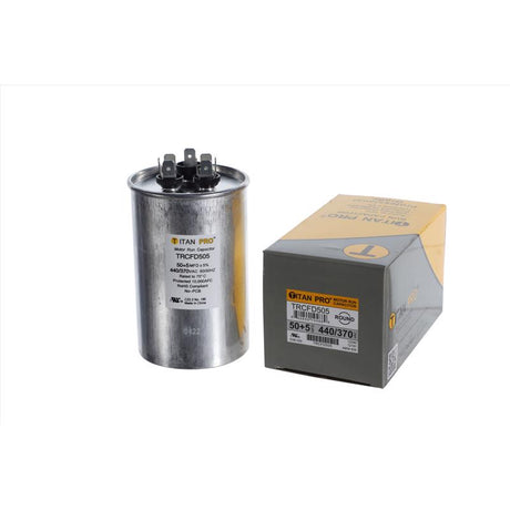 Titan Pro 50+5 MFD 440 V Round Run Capacitor