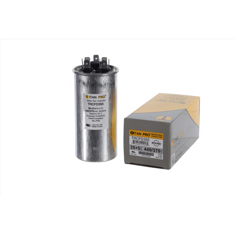 Titan Pro 35+5 MFD 440 V Round Run Capacitor