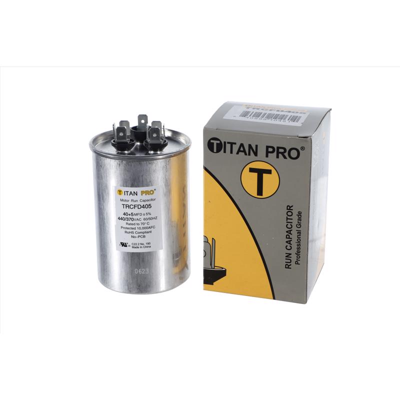 Titan Pro 40+5 MFD 440 V Round Run Capacitor