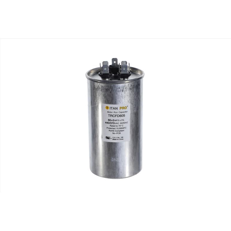 Titan Pro 60+5 MFD 440 V Round Run Capacitor