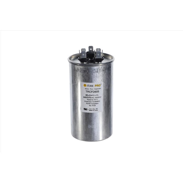 Titan Pro 60+5 MFD 440 V Round Run Capacitor
