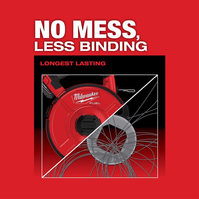 Milwaukee Angler 0.13 in. W X 240 ft. L Steel Fish Tape Kit 1 pk