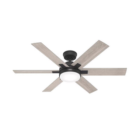 Hunter Georgetown 52 in. Matte Black LED Indoor Ceiling Fan