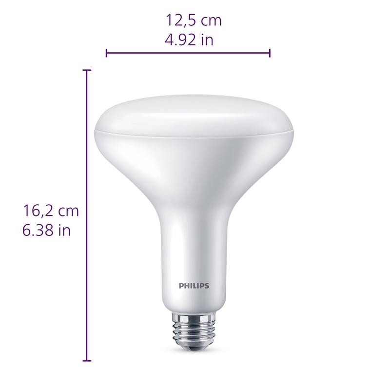 Philips Ultra Definition BR40 E26 (Medium) LED Floodlight Bulb Soft White 65 Watt Equivalence 1 pk