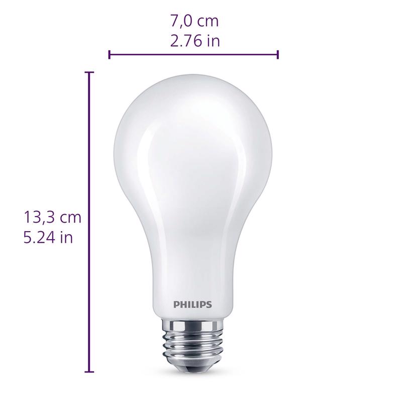Philips A21 E26 (Medium) LED Bulb Soft White 100 Watt Equivalence 1 pk