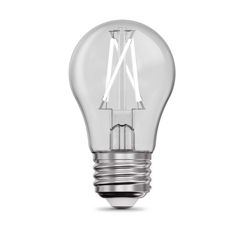Feit White A15 E26 (Medium) Filament LED Bulb Soft White 60 Watt Equivalence 2 pk