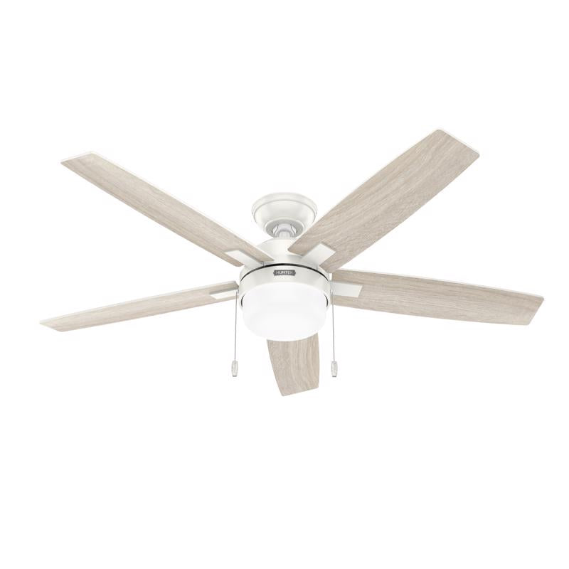 Hunter Anisten 52 in. White LED Indoor Ceiling Fan