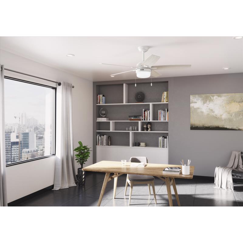 Hunter Anisten 52 in. White LED Indoor Ceiling Fan