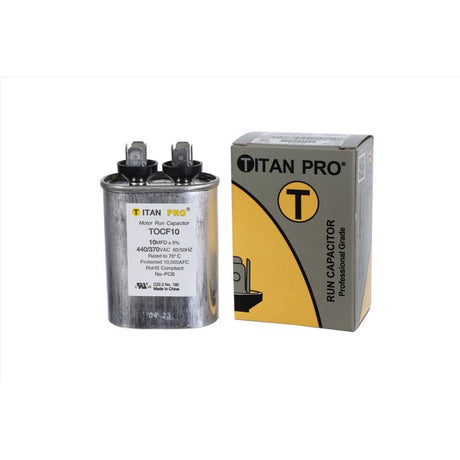 Titan Pro 10 MFD 440 V Oval Run Capacitor