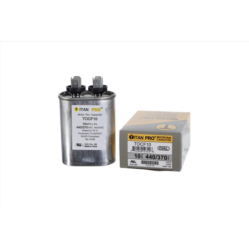 Titan Pro 10 MFD 440 V Oval Run Capacitor