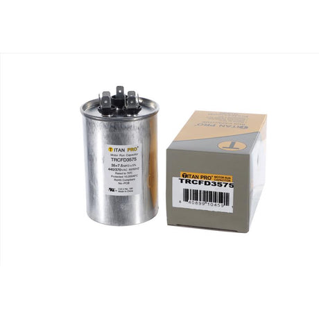 Titan Pro 35+7.5 MFD 440 V Round Run Capacitor