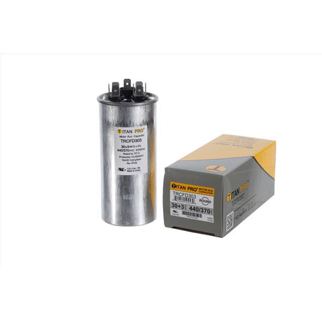 Titan Pro 30+3 MFD 440 V Round Run Capacitor