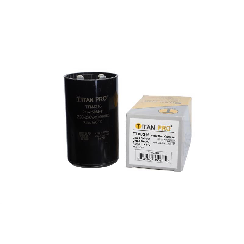 Titan Pro 216-259 MFD 250 V Round Start Capacitor