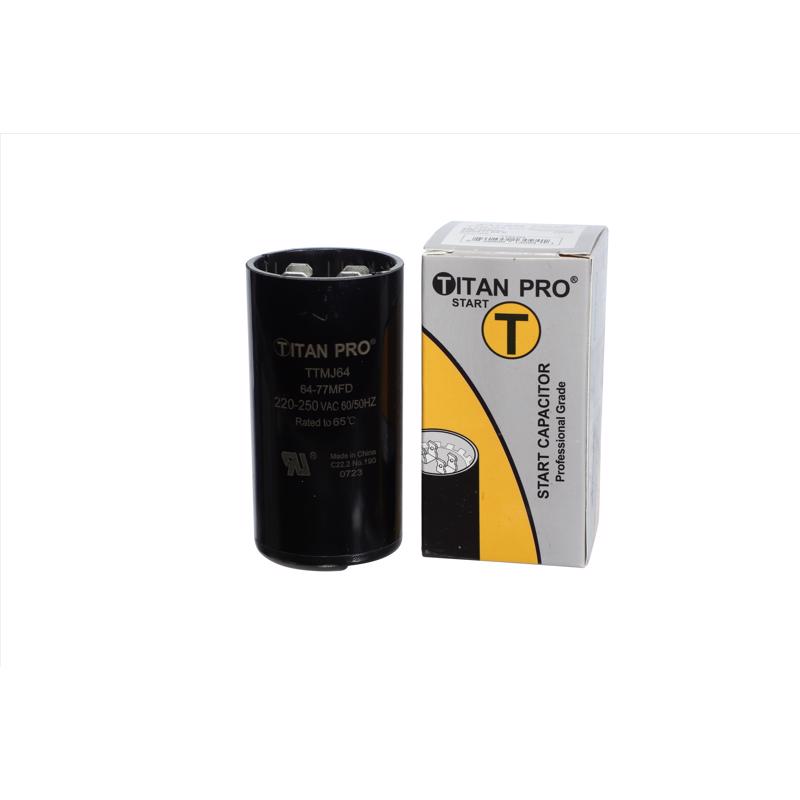 Titan Pro 64-77 MFD 250 V Round Start Capacitor