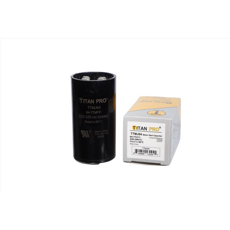 Titan Pro 64-77 MFD 250 V Round Start Capacitor