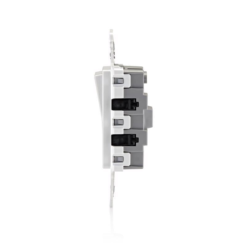 Leviton Decora Edge 15 amps Single Pole Rocker Switch White 10 pk