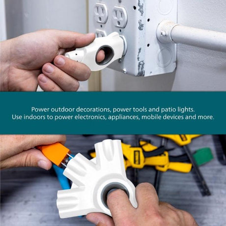 Jasco Philips Indoor or Outdoor 15 ft. L White Extension Cord 16/3