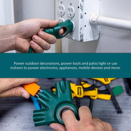 Jasco Philips Indoor or Outdoor 25 ft. L Green Extension Cord 16/3